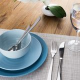 Melamin Geschirr Set für 2 Personen 6 Teile - blau - Campinggeschirr Geschirrset Tafelgeschirr Camping