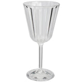 Acryl Weinglas 220ml elegante Kristall Glas Optik - klar - Gläser 4er Set - Weinkelch Cocktailglas - Kunststoff Glas - Outdoor - Haushalt Küche - stabil - bruchsicher - leicht abwaschbar - 4 Stück