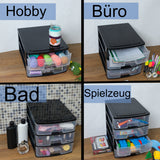Schubladenbox DIN A4 mit 3 Schubladen 35,5x26,5x26,5 cm