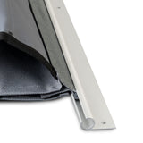 Alu Kederschiene - 1,2 Meter - Kederleiste - Neigung 45° Ø10mm (passend für 7-9mm Keder) Schwarz Aluminium Kederprofil Leiste für Wohnwagen Wohnmobil Vorzelt Sonnensegel Schürzenleiste Vorzeltschiene