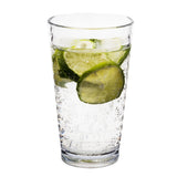 Melamin Geschirr Set Adria Blue für 2 Personen - 8 Teile Blau - mit klarem Trinkglas 400 ml aus Acryl Steingutoptik Campinggeschirr Camping