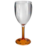 4x Campingglas Weinglas 4er Set 290 ml - Trinkkelch Trinkgläser aus Acryl Plastikglas bunt