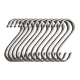 S-Haken flach - Edelstahl - Aufhängung - Küche Badezimmer Werkstatt Halter - Universalhaken