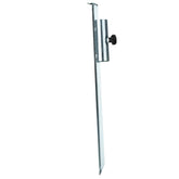 Erdspieß Sonnenschirmhalter 49 cm lang - Stahl Anker - Rasendorn Bodenanker für Schirme, Wäschespinne, Zaunpfosten