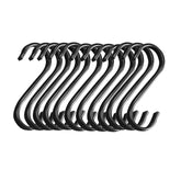 S-Haken - Edelstahl schwarz - Aufhängung - Küche Badezimmer Werkstatt Universalhaken