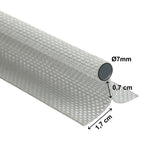 Zweifahniges Kederband - Meterware Ø7mm Band 2 cm breit Wohnwagen Wohnmobil Caravan Boot Zeltkeder Vorzelt - Keder Verbindung - Doppelfahnenkeder Textilkeder für Zelt Plane Sonnensegel