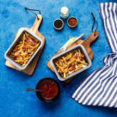 Air Fryer Backform 16,5x11,5x4,5 cm rechteckig für die Heissluftfriteuse - Zubehör klein eckig Einsatz Stahlblech antihaftbeschichtet bis 230°C Backform