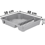 Geschirrständer 48x38cm Ablauf Abtropfständer Abtropfgestell Geschirrabtropfkorb