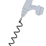 5 Stück Spiralanker 38 cm Bodenanker mit Einschraubhilfe Spirale Spiralhering Spiralbodenpfahl mit 5 Spiralen Outdoor Hund Erdanker