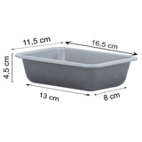 Air Fryer Backform 16,5x11,5x4,5 cm rechteckig für die Heissluftfriteuse - Zubehör klein eckig Einsatz Stahlblech antihaftbeschichtet bis 230°C Backform