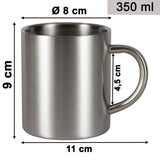 Melamin Geschirr Set Toskana Deep für 4 Personen - 16 Teile - Rot-Grün - mit Edelstahl Thermo Tassen Mandala-Optik Spülmaschinengeeignet Essgeschirr Campingzubehör Campinggeschirr Wohnwagen Camping