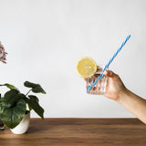 Melamin Geschirr Set Jesolo Grau für 4 Personen - 16 Teile - mit Trinkglas 250 ml klar - Steingutoptik - Campinggeschirr