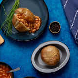 Air Fryer Förmchen 16x13x3,5 cm ovale Backform für die Heissluftfriteuse - klein Einsatz Stahlblech antihaftbeschichtet bis 230°C Backform