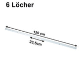 2 STÜCK Alu Kederschiene - 1,2 Meter - Kederleiste - Neigung 0° - Ø10mm (passend für 5-9mm Keder) Aluminium Kederprofil Leiste für Wohnwagen Wohnmobil Vorzelt Sonnensegel Schürzenleiste Vorzeltschiene