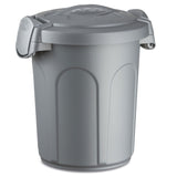 Mülltonne Futtertonne mit verschließbarem Deckel silber - 8 Liter - Windeleimer Müllbehälter Aufbewahrung Mülltrennung Lebensmittelecht Futterbehälter Oskartonne