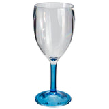 4x Campingglas Weinglas 4er Set 290 ml - Trinkkelch Trinkgläser aus Acryl Plastikglas bunt