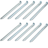 10 Stück Stahl Hering 30 cm - V-Profil - Zelthering weiche feuchte Boden Zeltnagel Zeltpflock Erdspieß Camping Zubehör Outdoor Set