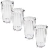 Acryl Trinkglas 450ml elegante Kristall Glas Optik - klar - Wasserglas - Cocktailglas - Kunststoff Glas - Outdoor Haushalt Küche - stabil - bruchsicher - leicht abwaschbar