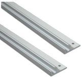 2 STÜCK Alu Kederschiene - 1,2 Meter - Kederleiste - Neigung 45° - Ø9,5mm (passend für 7-8mm Keder) - Aluminium Kederprofil Leiste für Wohnwagen Vorzelt Sonnensegel Schürzenleiste Vorzeltschiene