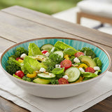 Melamin Geschirr Salatschüssel Ø30 cm Campinggeschirr Servierschüssel Tafelgeschirr Camping Outdoor Garten Zeitlose Obst Schale Rund modernes Melamingeschirr Picknickgeschirr Schüssel