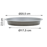 Air Fryer Form 2 Stück Ø20,5x2,5 cm runde Backform für die Heissluftfriteuse - klein Zubehör Einsatz Stahlblech antihaftbeschichtet bis 230°C Backform