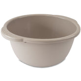 12x Schüssel 9 Liter rund Ø35x15 cm Braun - Universal Haushaltsschüssel Waschschüssel Küchenschüssel Spülschüssel Kunststoff Fußbad Pflege - nestbar