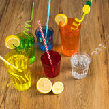 Camping Glas Set - 250 / 450 / 630 ml - Wasserglas - bunt - Party Trinkglas Kunststoff Gläser Sets