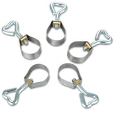 5 Stück Klemmen für Vorzeltstangen Ø28 mm Rohrklemmen Rohrschelle mit Schraube Schraubklemme