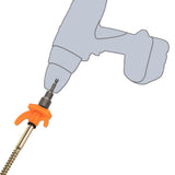 10 Stück Stahl Schraubhering 20 cm - Hering Zelthering Spiralhering harter oder weicher Boden Zeltnagel Zeltpflock Erdspieß Camping Zubehör Outdoor Set