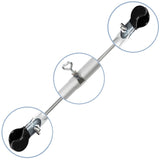 Aluminium Verandastange Zeltstange - mit 2x Klemmen - teleskopierbar 120-215 cm - Ø22/19mm | 2 Teile leicht stabil Ersatz Gestänge Zelt Vorzelt Teleskopstange Dachauflagestange Camping