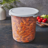 Runde Vorratsdosen Set 1800ml - Ø15x15 cm Gefrierdose Frischhaltedose Mikrowellengeeignet Spülmaschinengeeignet Lebensmittelecht - transparent mit weißem Deckel