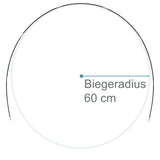 Fiberglas Zeltstange Ø 7,9 mm - 400 cm aus 7 Segmenten - mit Gummizug und Einfädelhilfe Zeltgestänge Zeltstangen - Ersatzstangen für Zelte | Kürzbar - Biegeradius 60 cm