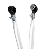 Aluminium Zeltstange Verandastange - mit 2x Klemmen - teleskopierbar 210-290cm - Ø28/25mm | 3 Teile - leicht stabil Ersatz Gestänge Zelt Vorzelt Camping Teleskopstange Dachauflagestange