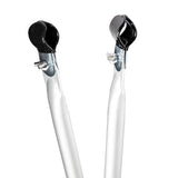 Aluminium Zeltstange Verandastange - mit 2x Klemmen - teleskopierbar 210-290cm - Ø28/25mm | 3 Teile - leicht stabil Ersatz Gestänge Zelt Vorzelt Camping Teleskopstange Dachauflagestange