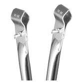 Stahl Zeltstange - Dachauflagestange mit 2x Klemmen - teleskopierbar 75-125cm - Ø22/19mm - 2 Teile - Ersatz Gestänge für Zelt Vorzelt Camping Zubehör Teleskopstange 2tlg