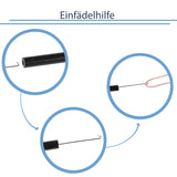 Fiberglas Zeltstange Ø 9,6 mm - 550 cm aus 9 Segmenten - mit Gummizug und Einfädelhilfe Zeltgestänge Zeltstangen - Ersatzstangen für Zelte - Kürzbar - Biegeradius 120cm