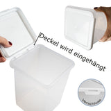 Vorratsdosen Set 1330ml - 19x17x6 cm Butterbrotdose Aufschnittdose Gefrierdose Frischhaltedose Mikrowellengeeignet Spülmaschinengeeignet