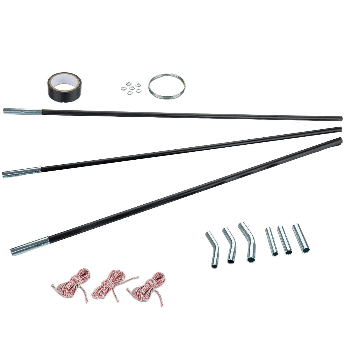 reparatur zeltstangen Fiberglas Zeltstange Reparatur-Set 3 Fiberglas-Segmente Ø12,5/11/9,5 m –  Hummelladen