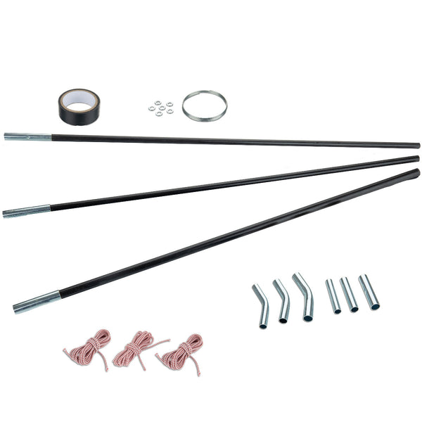 fiberglas zeltstangen reparatur set Fiberglas Zeltstange Reparatur-Set 3 Fiberglas-Segmente Ø12,5/11/9,5 m – Hummelladen