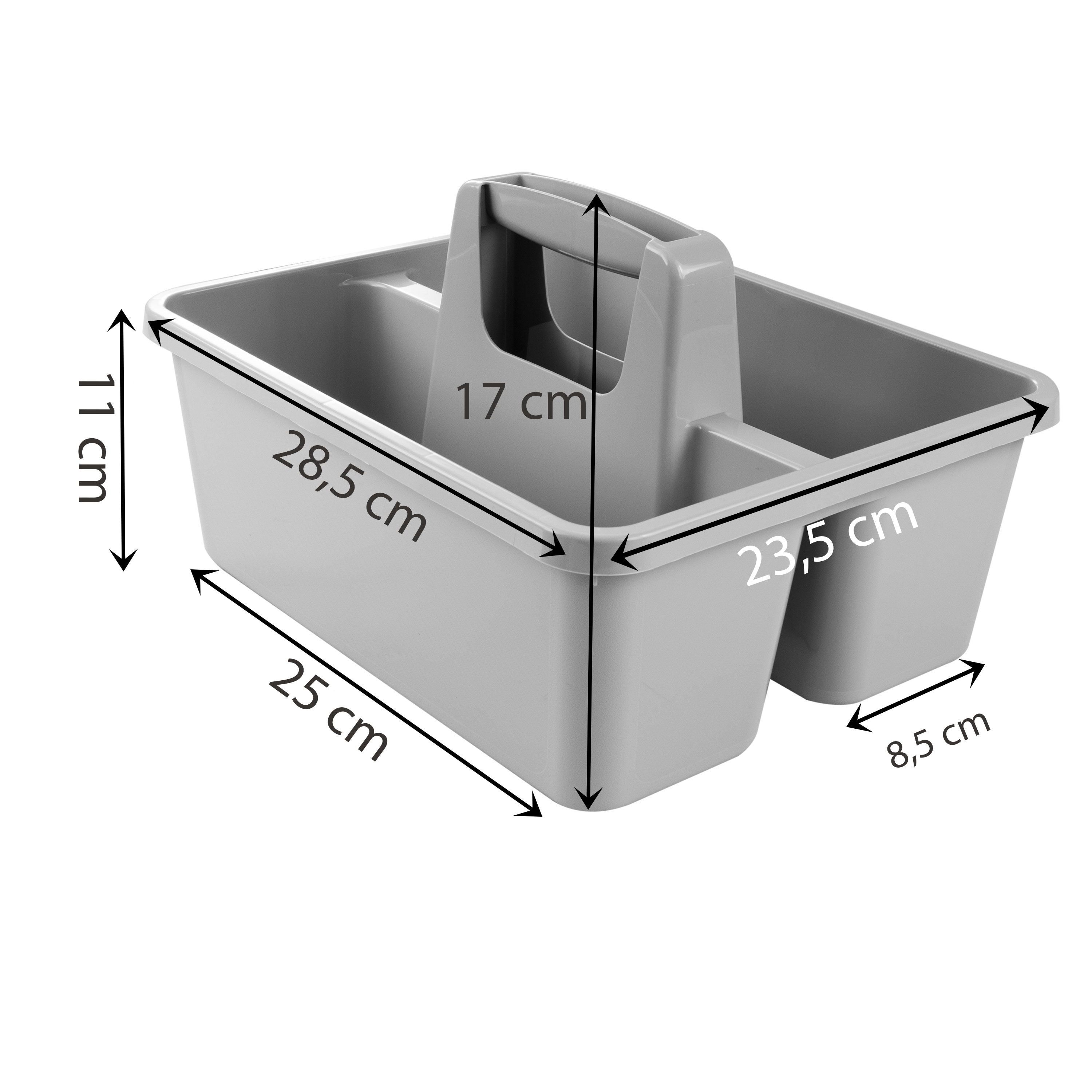geringer werdende wirkung von reinigern bei längerer aufbewahrung Tragbarer Organizer für Putzmittel 28x23x11 cm Grau Werkzeugträger Gar –  Hummelladen