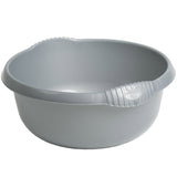 Schüssel rund grau - 4,5 Liter - 28 cm - Waschschüssel Spülschüssel Wasserschüssel Lebensmittelecht - Kunststoff Spüle