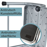 Caravan Trittstufe 45x37x26 cm aus Stahl bis zu 150kg belastbar mit Anti-Rutsch-Trittfläche Einstiegshilfe Einzeltritt Wohnwagen Wohnmobil Fußbank Trittleiter