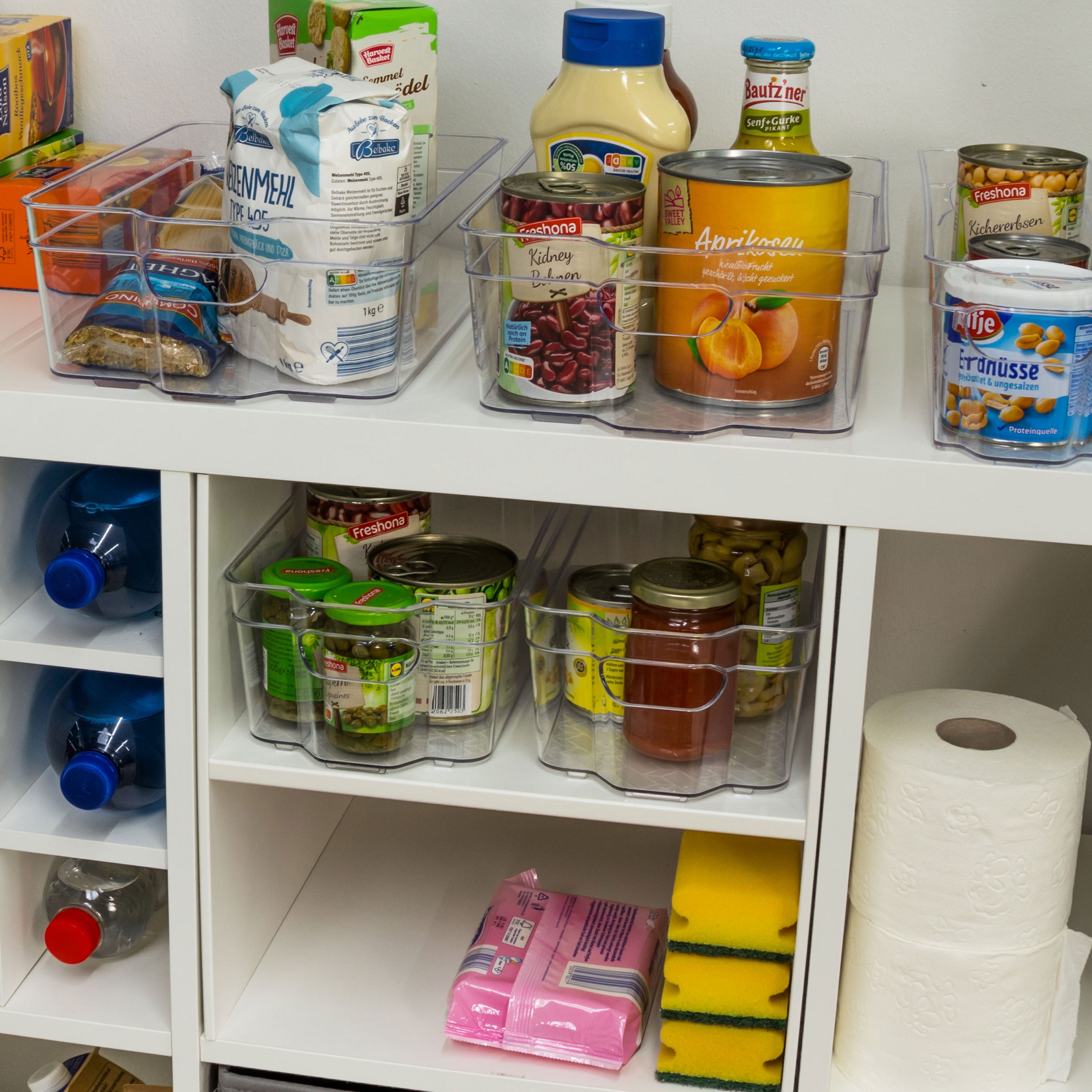 pute aufbewahrung kühlschrank 6x Kühlschrank-Organizer 37cm lang in 3 Größen durchsichtig stapelbar –  Hummelladen