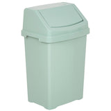 Mülleimer mit Schwingdeckel grün 25 Liter - Mülltrennung - Abfalleimer Deckel Abfallbehälter