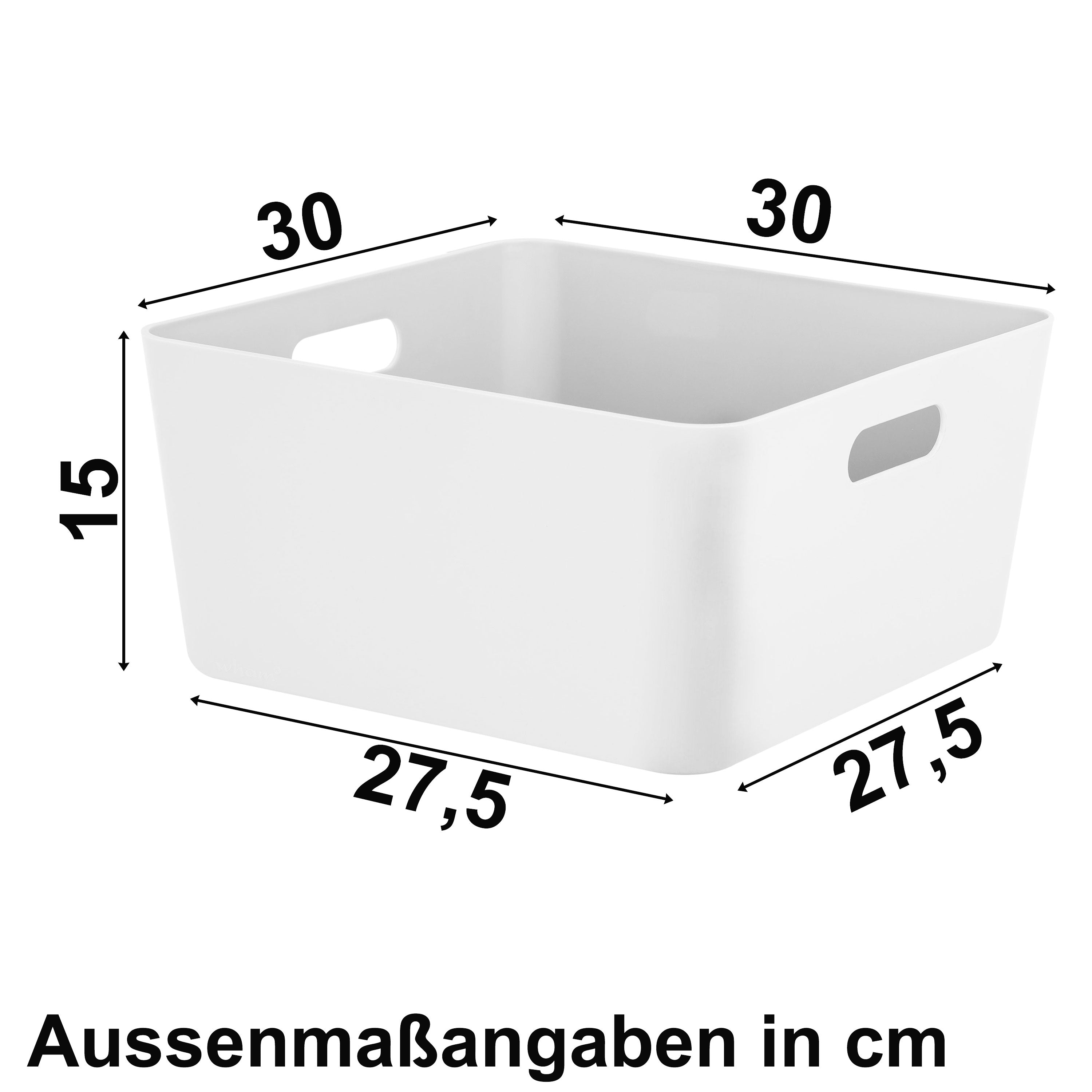 aufbewahrung 30x30x25 Ordnungsbox - 30x30x15 cm - Ordnungskorb - Regalorganizer