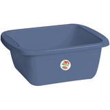 2x Schüssel 10 Liter rechteckig 39x35x15 cm Blau - Haushaltsschüssel Waschschüssel Universal Küchenschüssel Spülschüssel Kunststoff Fußbad Pflege Camping - nestbar