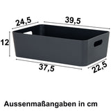 Unterbett Schubladen Organizer Set - 12 cm hoch - passend für Bettkasten 90x55 cm - Bett Aufbewahrung