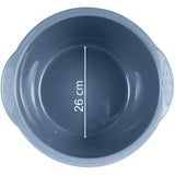 Schüssel 14 Liter rund D-40x18 cm Blau - Haushaltsschüssel Waschschüssel Universal Küchenschüssel Spülschüssel Kunststoff Fußbad Pflege - nestbar