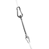 Edelstahl Wantenspanner Spannschraube D-6 x 16-24 cm lang - Seilspanner Segelspanner für Drahtseil