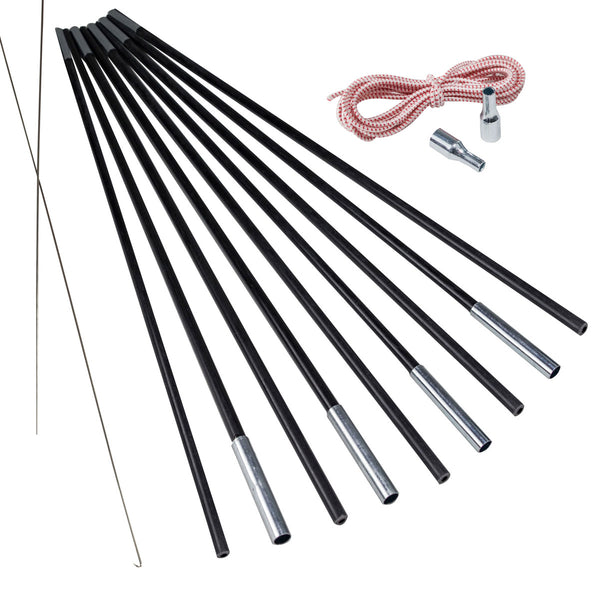 Fiberglas Zeltstange Ø 11 mm - 775 cm aus 9 Segmenten